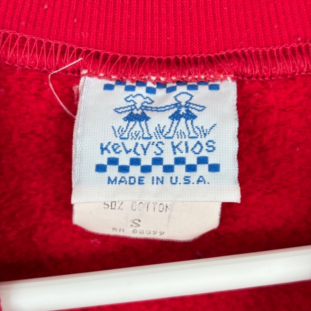 VTG 90s Kellys Kids Matching Set 4/5 Crewneck Corduroy Shorts Back to School ABC - Picture 5 of 16